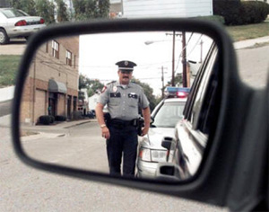 Rear View mirror police