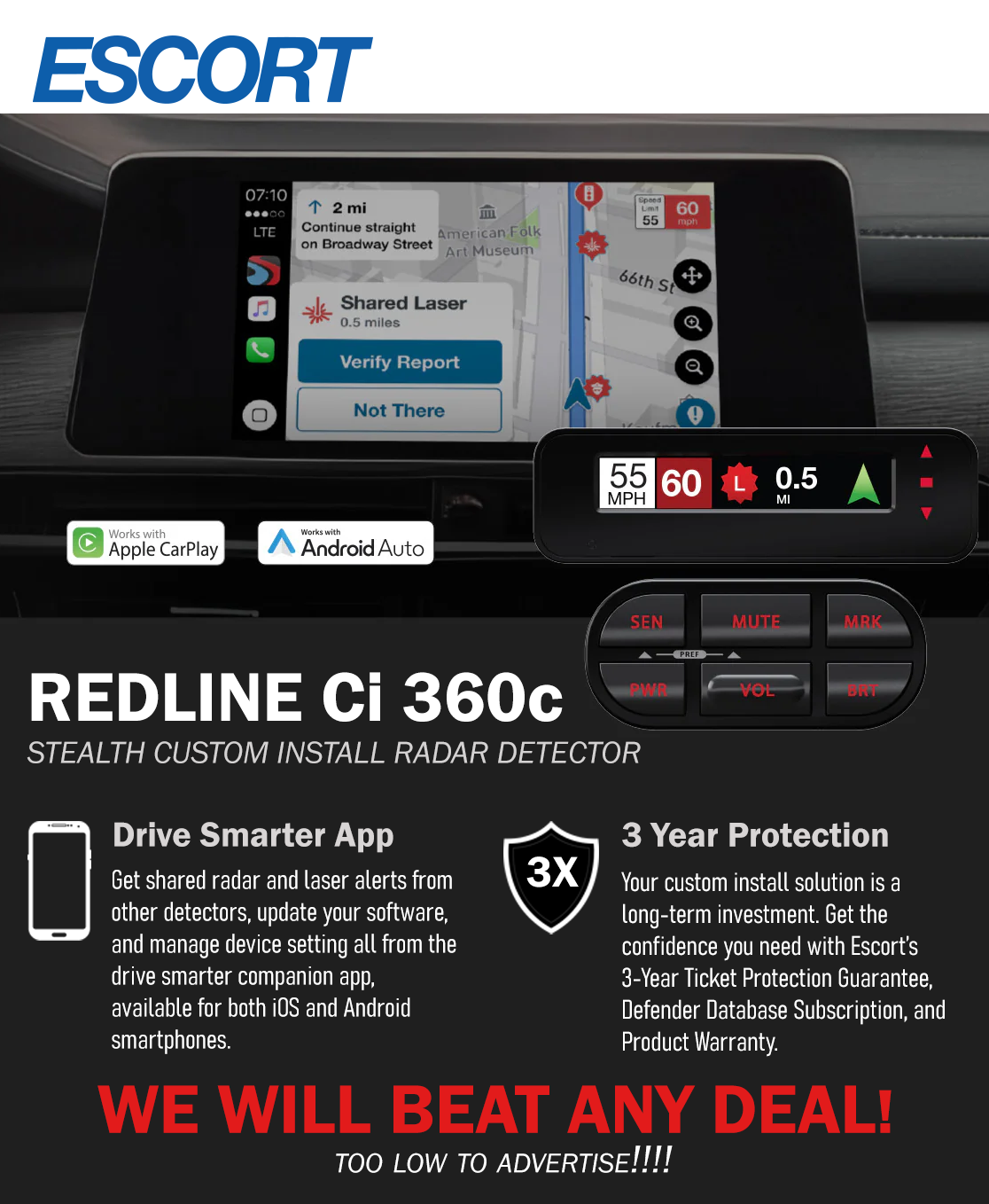 Escort Radar Detector Features